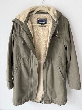 Patagonia Insulated Prairie Dawn Parka – Sage Khaki (Women’s Small)